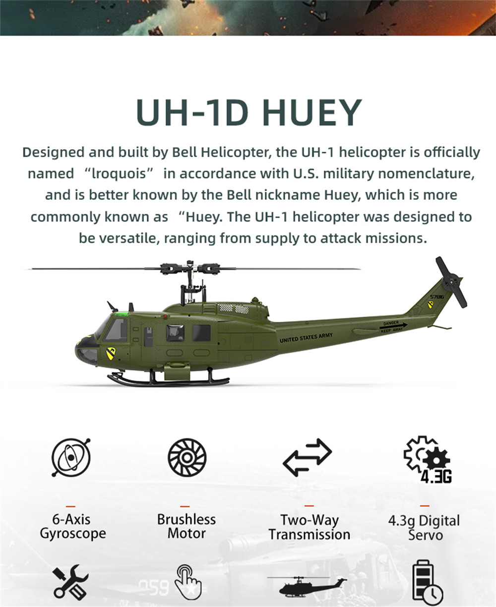 Jeder-E190-134-UH-1-HUEY-Maszligstab-24G-6CH-Houmlhenhaltung-optische-Flusspositionierung-dualer-buu-2023374-2